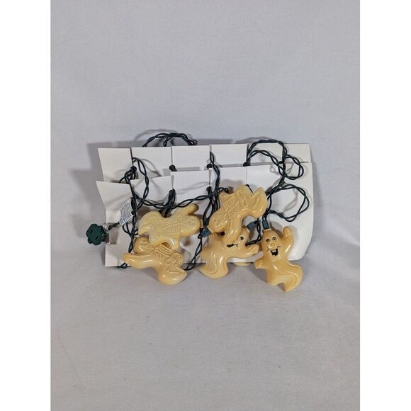 Vintage Dancing Ghosts & Skeleton Lights White Halloween Indoor Outdoor  Tested - Picture 3 of 6